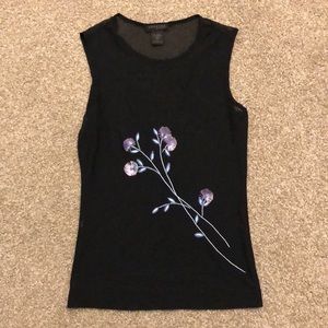 Express Black Floral Top